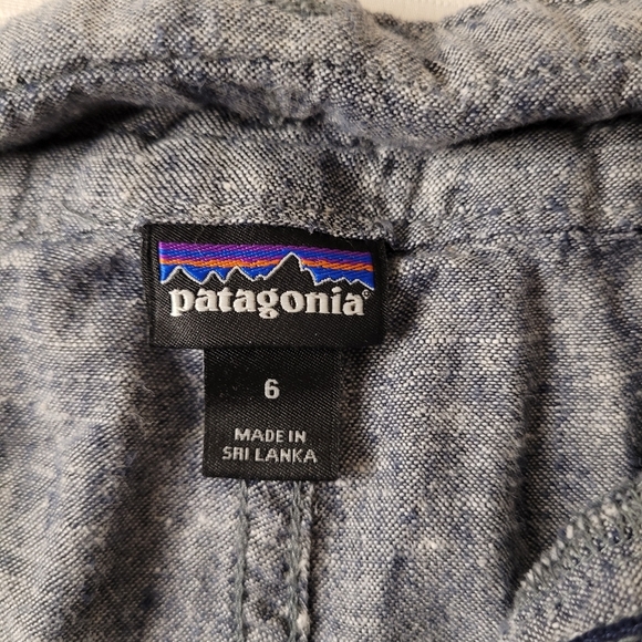 Patagonia Blue Island Hemp Organic Cotton Blend Shorts sz 6 - Picture 2 of 11